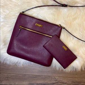 Kate spade cross body bag with matching wallet